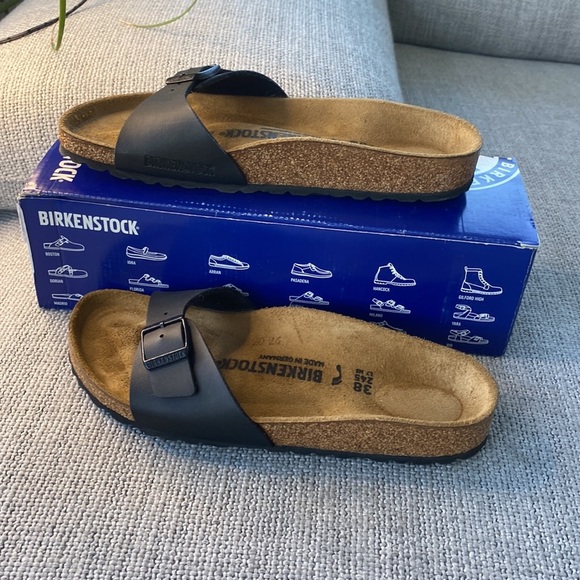 Birkenstock Madrid BS Sandal in Black SZ 7 or 7.5 - Picture 3 of 7